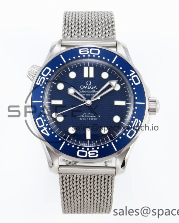 Omega Seamaster 300M 42mm James Bond 60th anniversary VSF Best Edition on Mesh Bracelet A8806 — custom-built watch