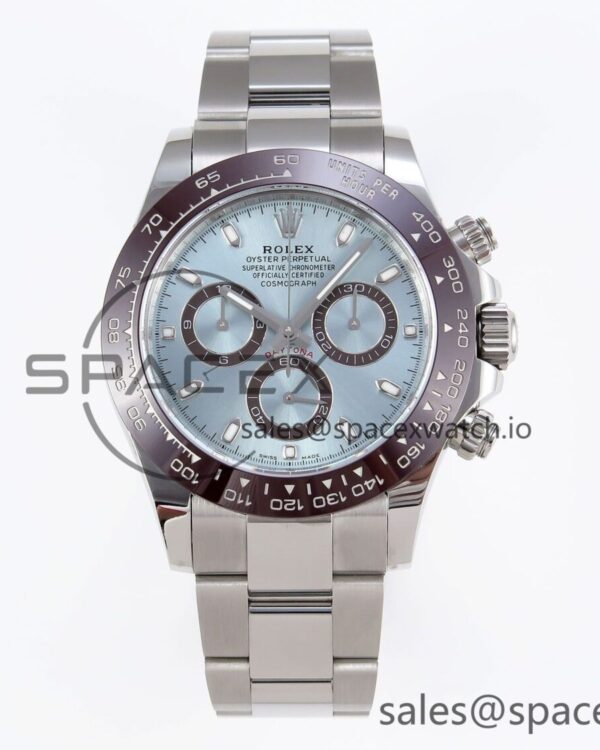 Daytona 116506 APSF reference-accurate Ice Blue Dial on SS Bracelet SH4130 — custom-built watch