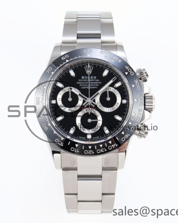 DAYTONA 116500 APSF reference-accurate BLACK DIAL ON SS BRACELET SH4130 — custom-built watch