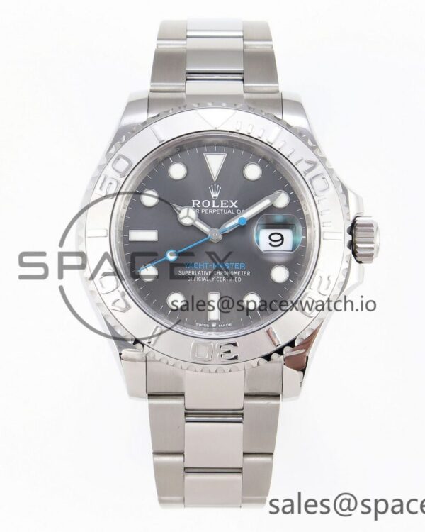 Rolex Yacht-Master 126622 904L Steel VSF reference-accurate Gray Dial on SS Bracelet VS3235 — custom-built watch
