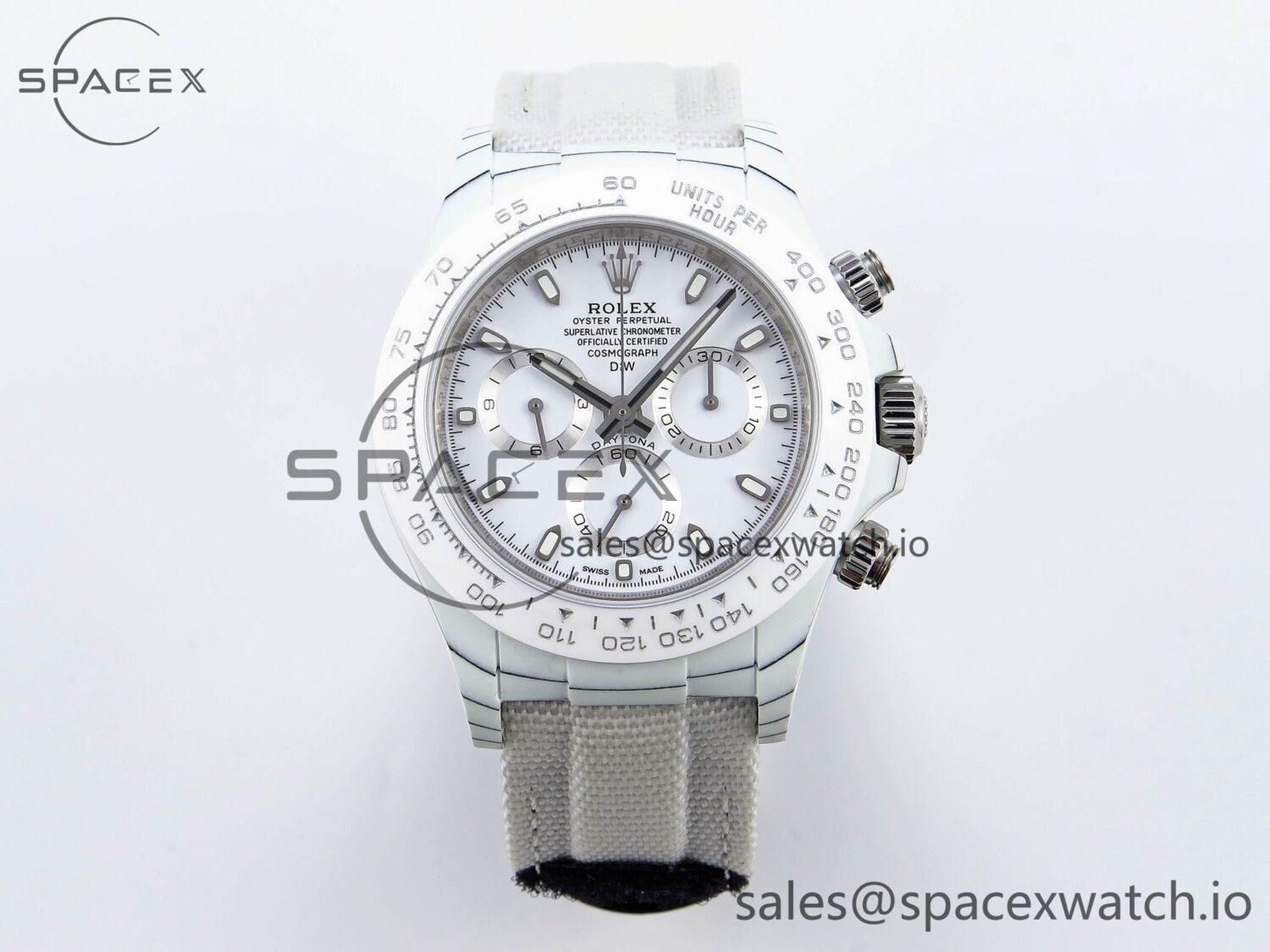 Rolex Daytona 40mm FC/NY White Dial DIWF A7750 — custom-built watch