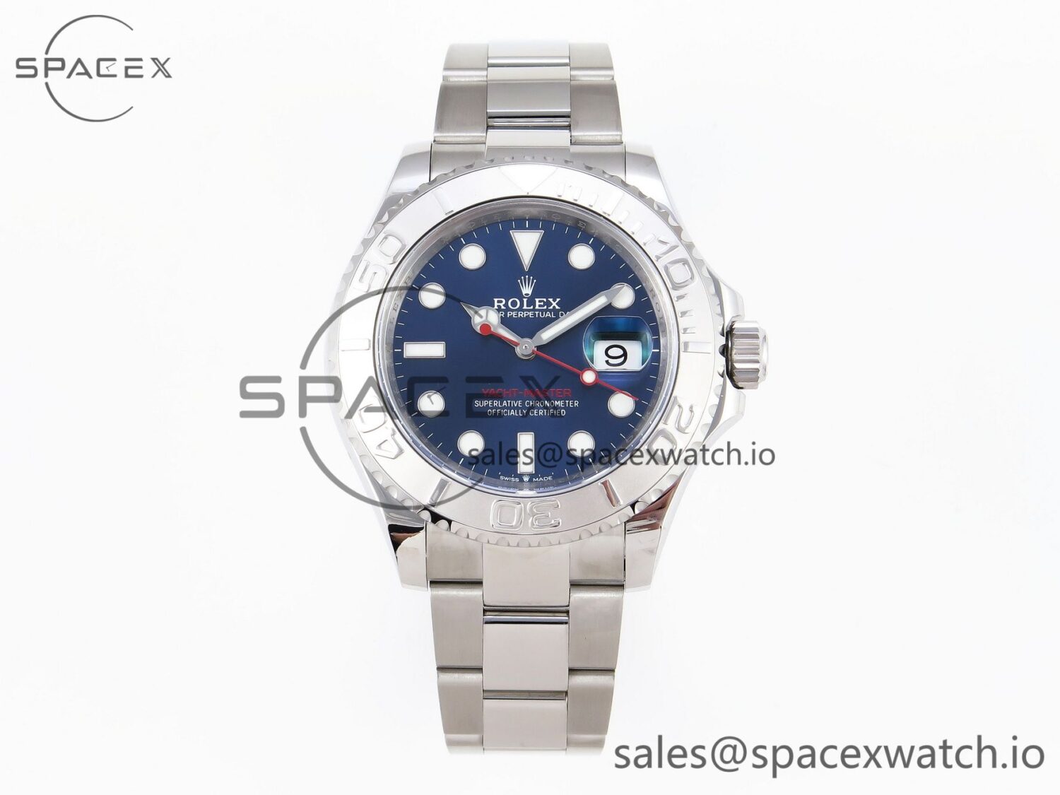 Rolex Yacht-Master 126622 904L Steel VSF reference-accurate Blue Dial on SS Bracelet VS3235 — custom-built watch