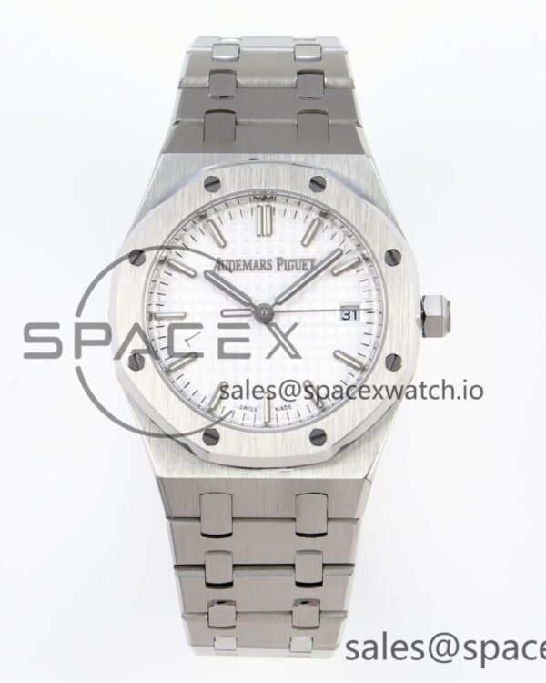 AUDEMARS PIGUET ROYAL OAK 34MM SS BF BEST EDITION WHITE DIAL ON SS BRACELET A5800 — custom-built watch