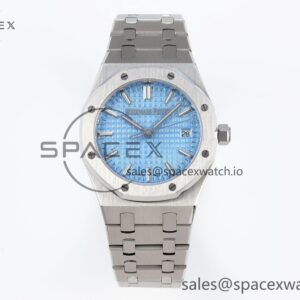 AUDEMARS PIGUET ROYAL OAK 34MM SS BF BEST EDITION ICE BLUE DIAL ON SS BRACELET A5800 — custom-built watch