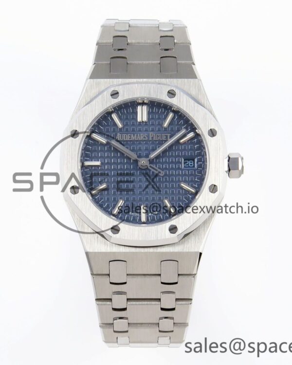 AUDEMARS PIGUET ROYAL OAK 34MM SS BF BEST EDITION BLUE DIAL ON SS BRACELET A5800 — custom-built watch