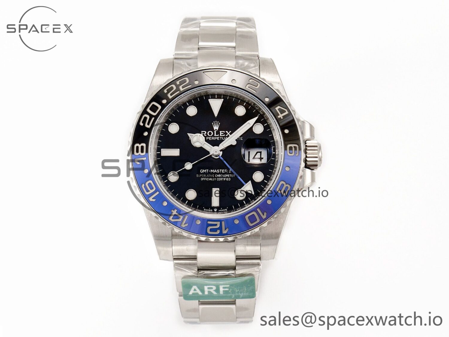 GMT-Master II 126710 BLNR Blue/Black Ceramic ARF Best Edition on Oyster Bracelet SH3285 SHS — custom-built watch