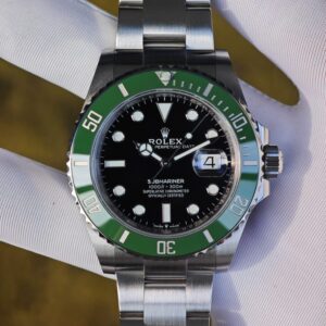 ARF Rolex Submariner 126610 LV 41mm Green Bezel, upgraded with solid pin shaft, with secondary polishing on the case and strap, equipped with Dandong 3235 movement — custom-built watch