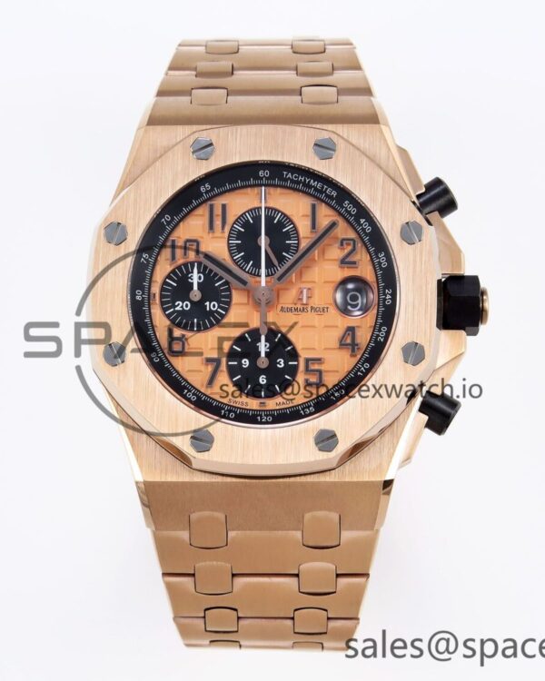 Audemars Piguet Royal Oak Offshore 42mm RG/RG Gold/Num APF A3126 — custom-built watch