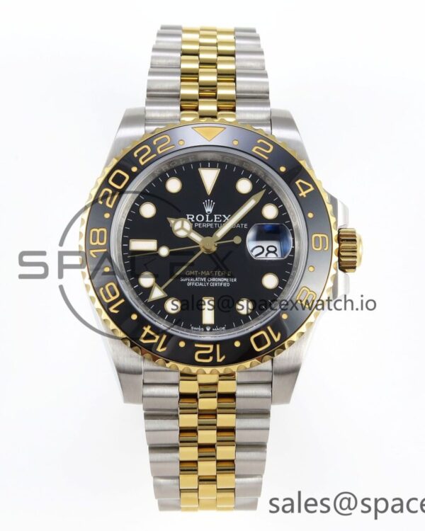 Rolex GMT Master II 126713 904L SS APF reference-accurate Black Dial on Jubilee Bracelet VR3285 CHS — custom-built watch