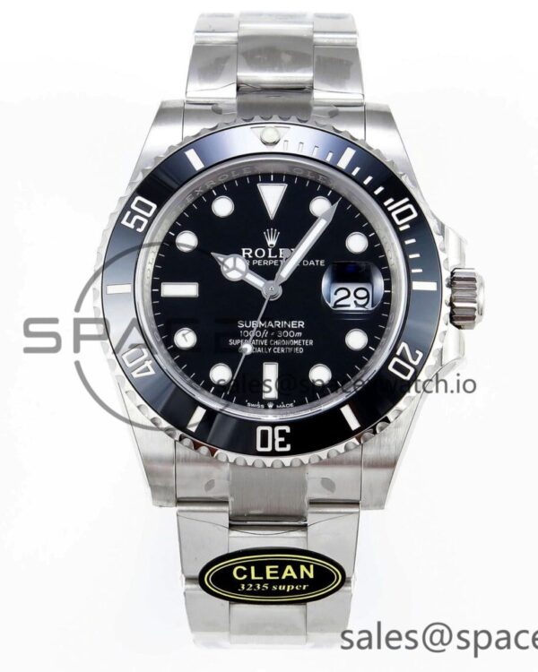 Rolex Submariner 41mm 126610 LN Black Ceramic 904L Steel Clean reference-accurate VR3235 — custom-built watch