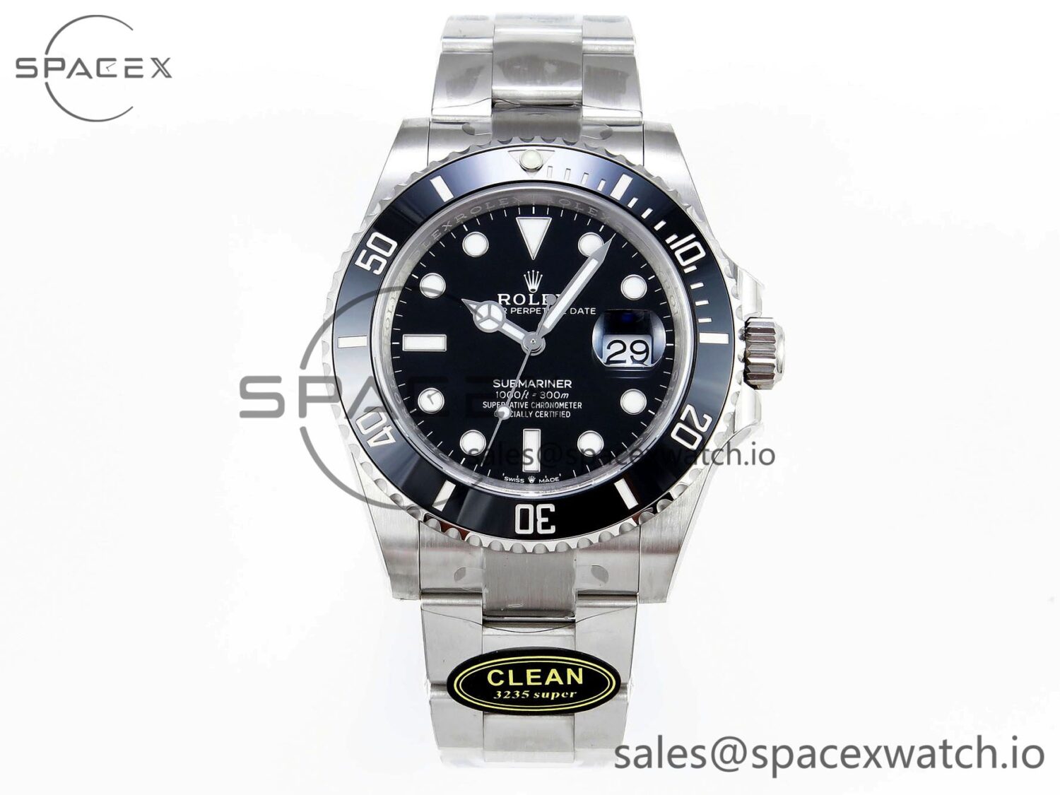 Rolex Submariner 41mm 126610 LN Black Ceramic 904L Steel Clean reference-accurate VR3235 — custom-built watch