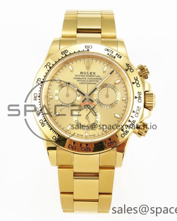 Rolex Daytona 116508 KING reference-accurate YG Dial on YG Bracelet SA4130 — custom-built watch