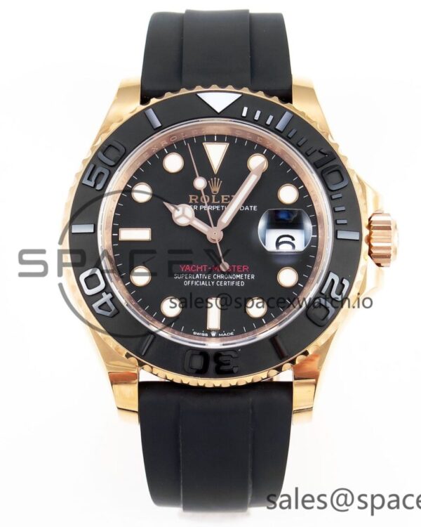 Rolex Yacht-Master 126655 C+SF Best Edition Black Ceramic Bezel on Oysterflex Strap VR3235 — custom-built watch