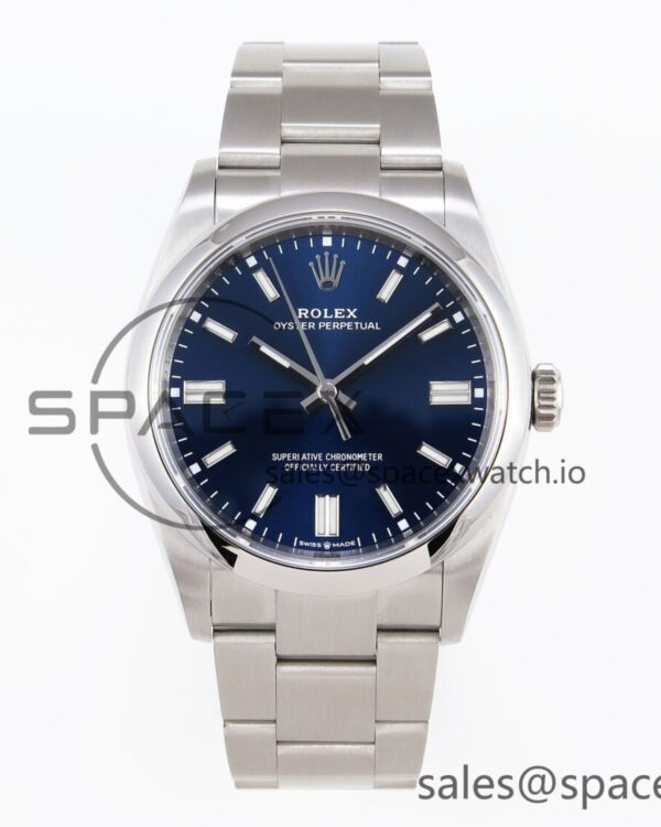 Rolex Oyster Perpetual 126000 36mm VSF reference-accurate 904L Steel Blue Dial VS3235 — custom-built watch