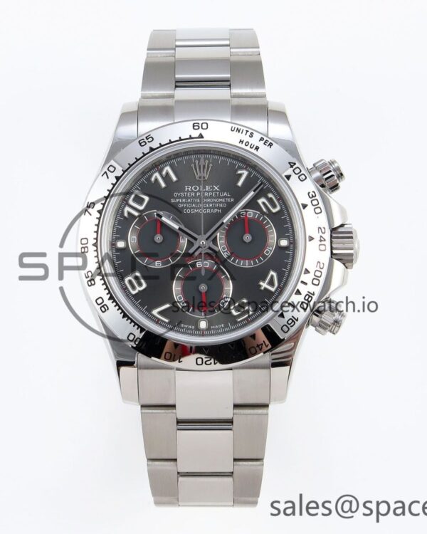 Rolex Daytona 116509 SS OMF Best Edition Gray Numeral Dial on SS Bracelet A7750 (Slim Movement) — custom-built watch