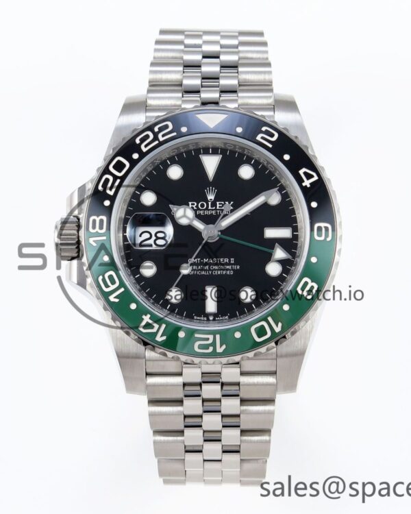 Rolex GMT Master II 126720 VTNR 904L SS C+S Factory reference-accurate on Jubilee Bracelet SH3285 CHS — custom-built watch