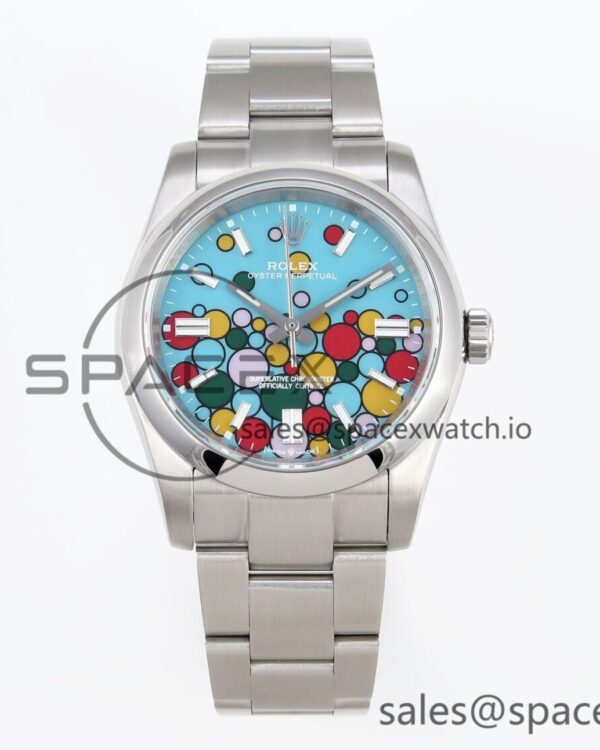 Rolex Oyster Perpetual 126000 36mm KRF reference-accurate 904L Steel Celebration Dial A2824 — custom-built watch