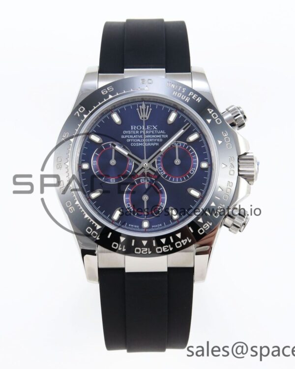 Rolex Daytona 116519 SS OMF Best Edition Blue Dial on Oysterflex Strap A7750 (Slim Movement) — custom-built watch