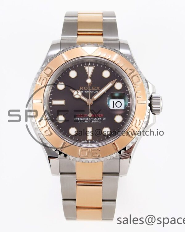 Rolex Yacht-Master 126621 SS/RG 904L Steel VSF reference-accurate Brown Dial on SS/RG Bracelet — custom-built watch