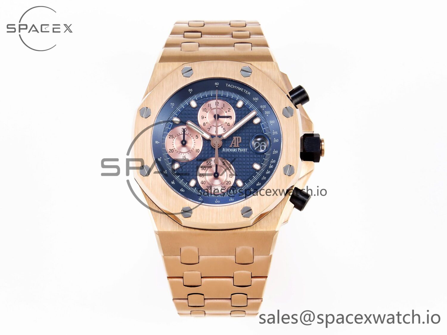 Audemars Piguet Royal Oak Offshore 42mm RG/RG Blue/Gold APF A7750 — custom-built watch