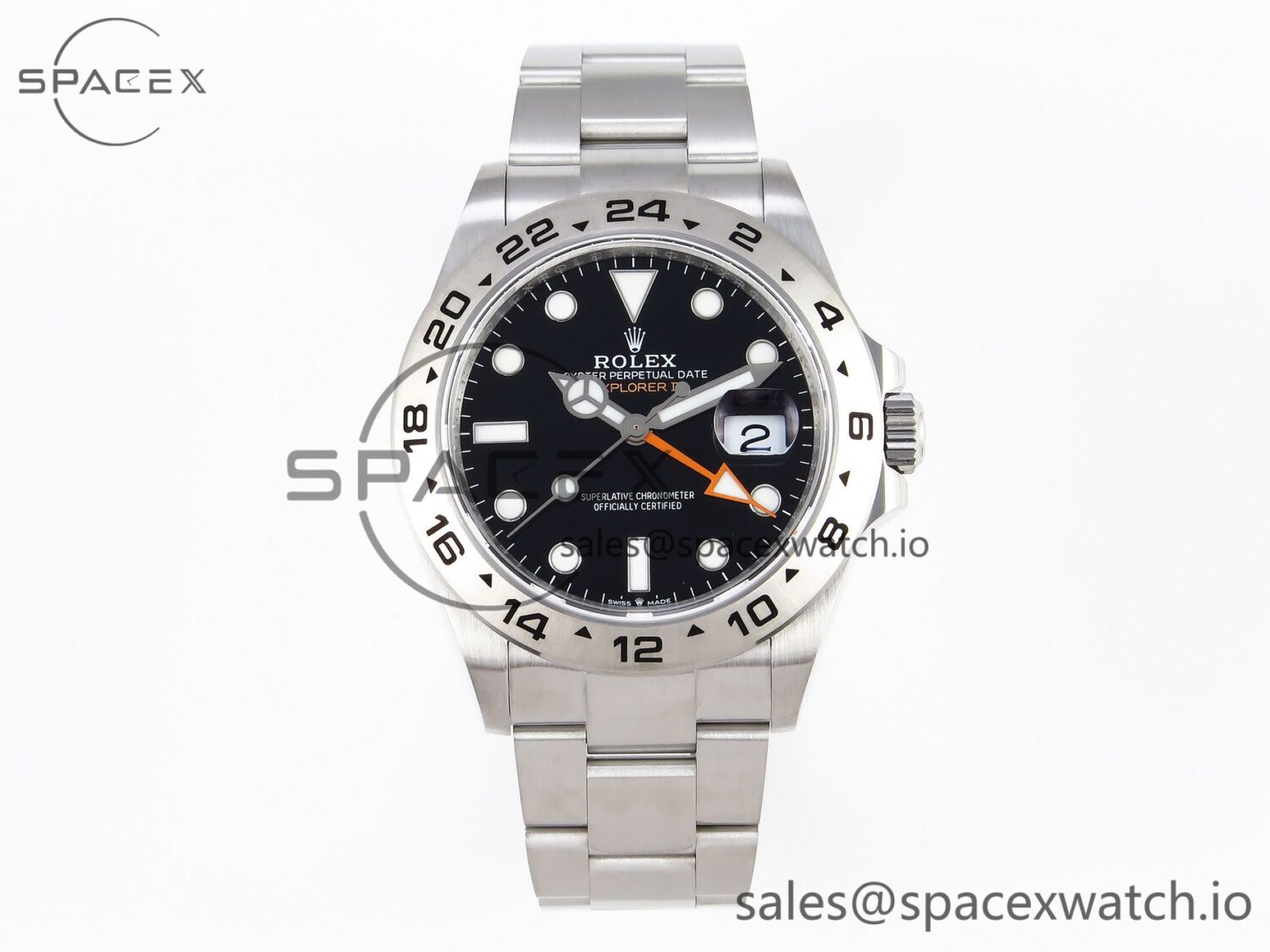 ROLEX P2051 – Explorer II 226570 904L SS/SS BPF VR3285 CHS — custom-built watch