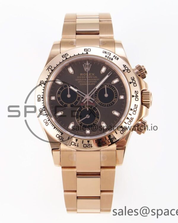 Rolex Daytona 116505 KING reference-accurate Chocolate Dial on RG Bracelet SA4130 — custom-built watch