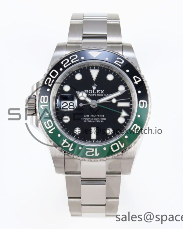 Rolex GMT Master II 126720 VTNR 904L SS C+S Factory reference-accurate on Oyster Bracelet SH3285 CHS — custom-built watch