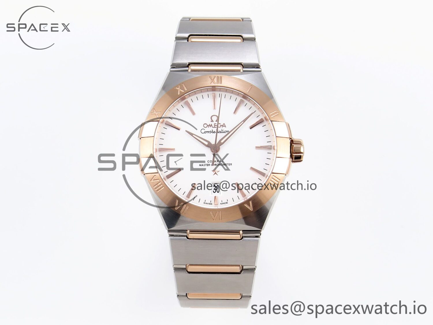 Omega Constellation 39mm SS/YG ASWF reference-accurate YG Dial on SS/YG Bracelet A8800 — custom-built watch
