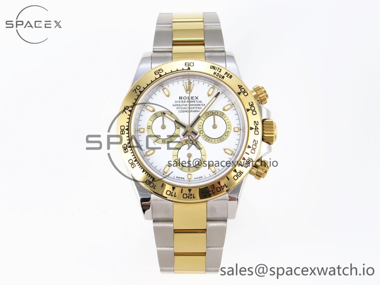 Rolex Daytona 116503 KING reference-accurate White Dial on SS/YG Bracelet SA4130 — custom-built watch