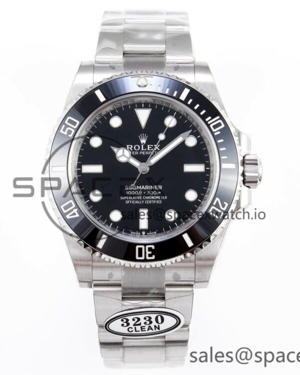 Rolex Submariner 41mm 124060 No Date 904L Steel Clean reference-accurate VR3230 — custom-built watch
