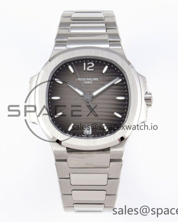 PATEK PHILIPPE NAUTILUS 7118 LADIES SS PPF reference-accurate BROWN DIAL ON SS BRACELET 324CS — custom-built watch