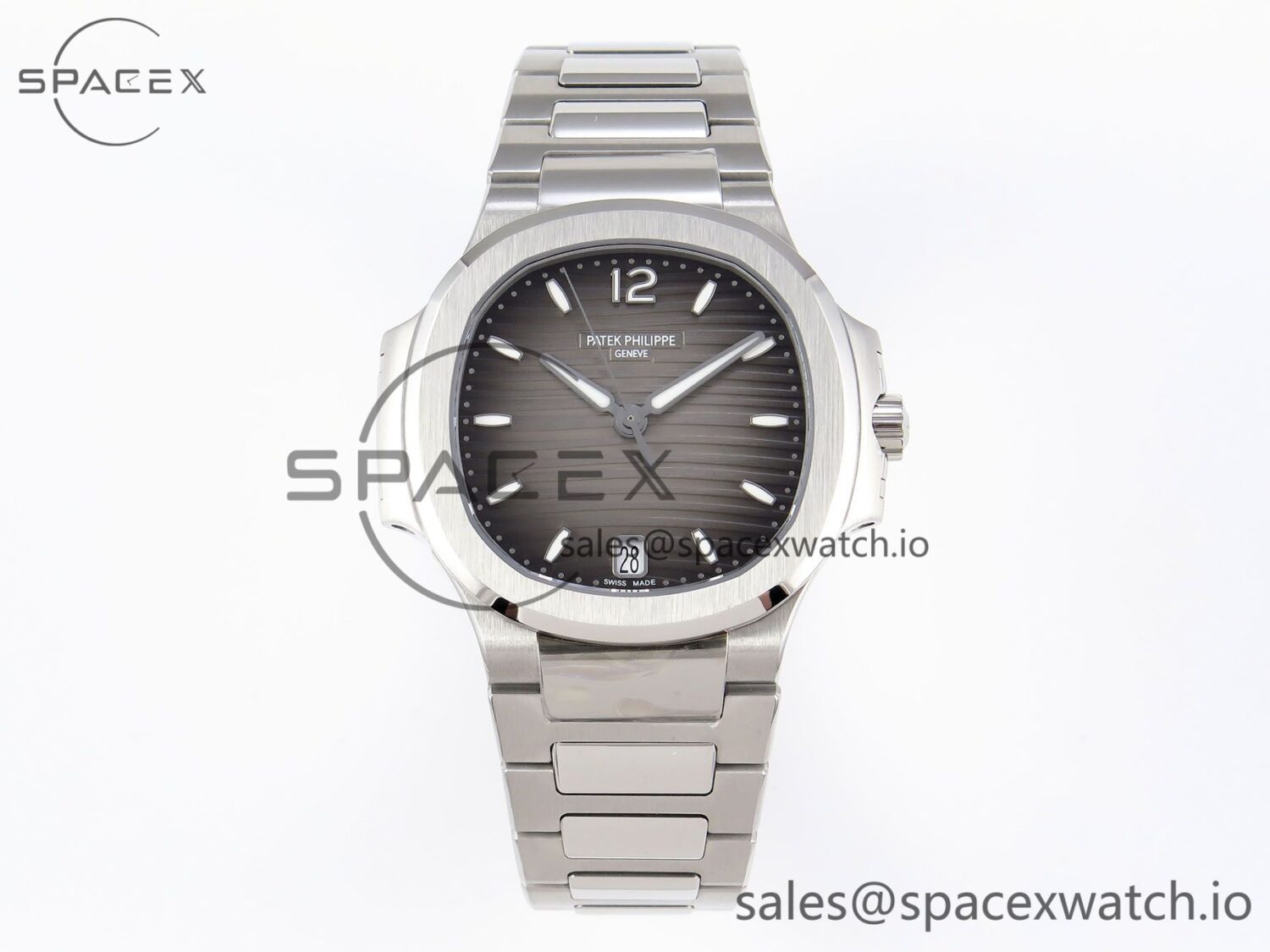 PATEK PHILIPPE NAUTILUS 7118 LADIES SS PPF reference-accurate BROWN DIAL ON SS BRACELET 324CS — custom-built watch