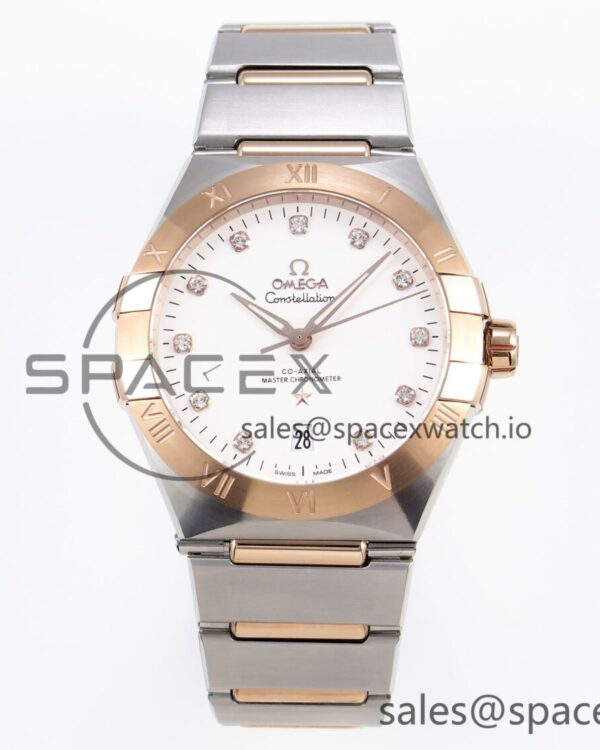 Omega Constellation 39mm SS/YG ASWF reference-accurate YG Diamonds Dial on SS/YG Bracelet A8800 — custom-built watch
