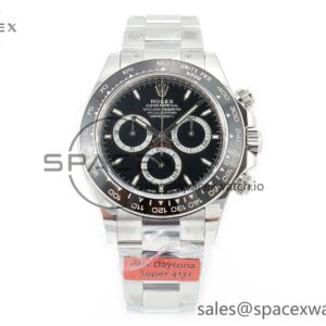 2023 Daytona 126500 AR+F reference-accurate 904L SS Case and Bracelet Black Dial SA4131 — custom-built watch