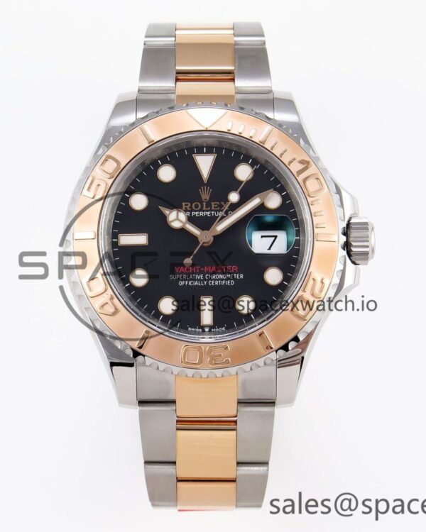 Rolex Yacht-Master 126621 SS/RG 904L Steel VSF reference-accurate Black Dial on SS/RG Bracelet VS3235 — custom-built watch