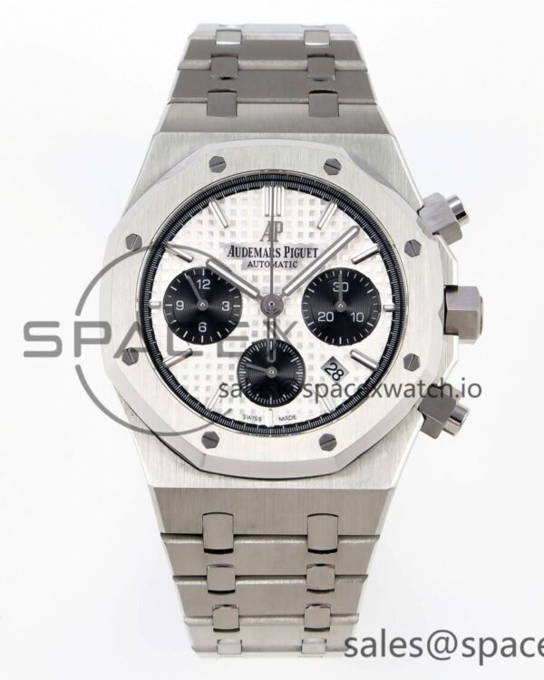 Audermars Piguet Royal Oak Chrono 26331 SS IPF reference-accurate White/Black Dial on SS Bracelet A7750 — custom-built watch