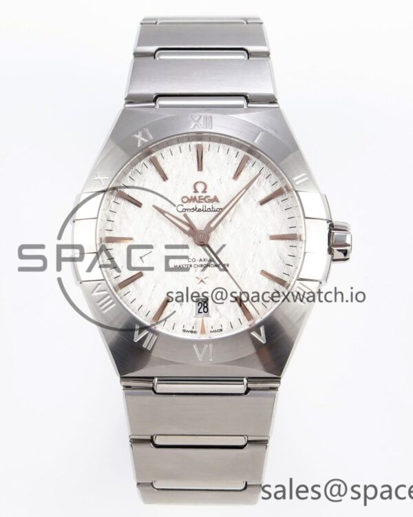 Constellation 39mm SS ASWF reference-accurate White Textured Dial on SS Bracelet A8800 — custom-built watch