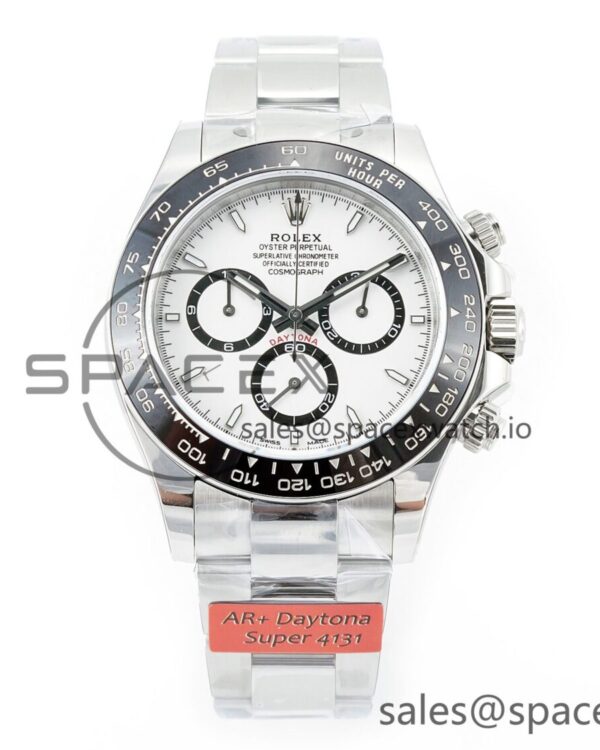2023 Daytona 126500 AR+F reference-accurate 904L SS Case and Bracelet White Dial SA4131 — custom-built watch