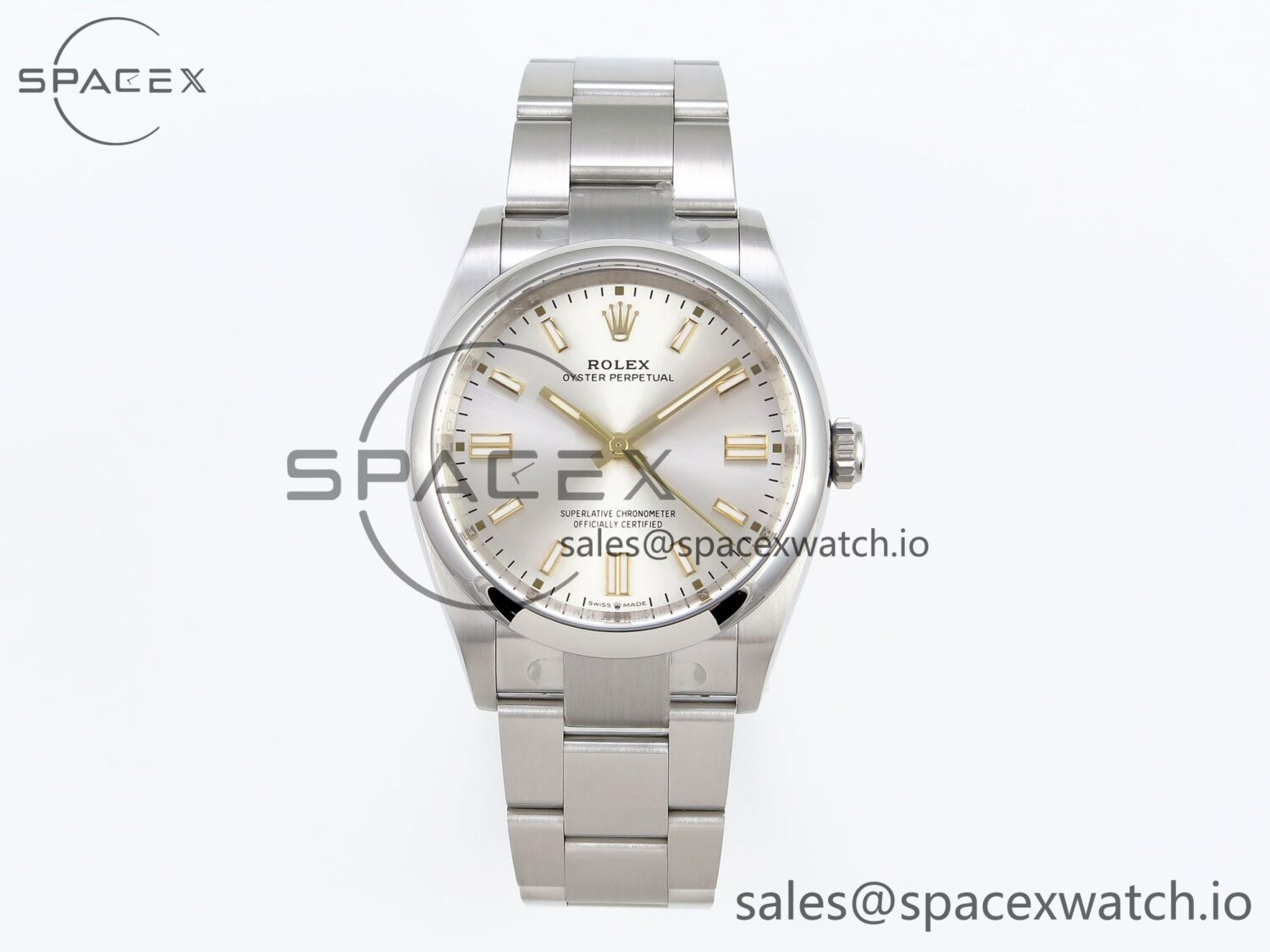 Rolex Oyster Perpetual 36mm 126000 Clean reference-accurate 904L Steel Silver Dial on SS Bracelet VR3230 — custom-built watch