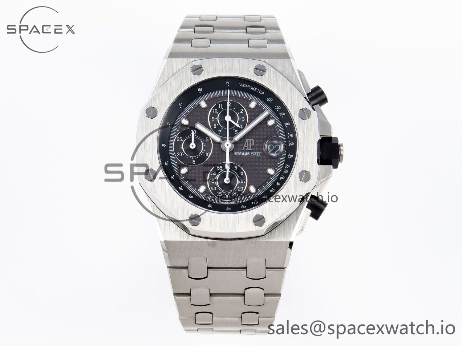 AUDEMARS PIGUET ROYAL OAK OFFSHORE 42MM SS APF reference-accurate GRAY DIAL ON SS BRACELET STRAP A4404 — custom-built watch