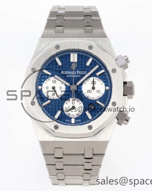 Audermars Piguet Royal Oak Chrono 26331 SS IPF reference-accurate Blue/White Dial on SS Bracelet A7750 — custom-built watch