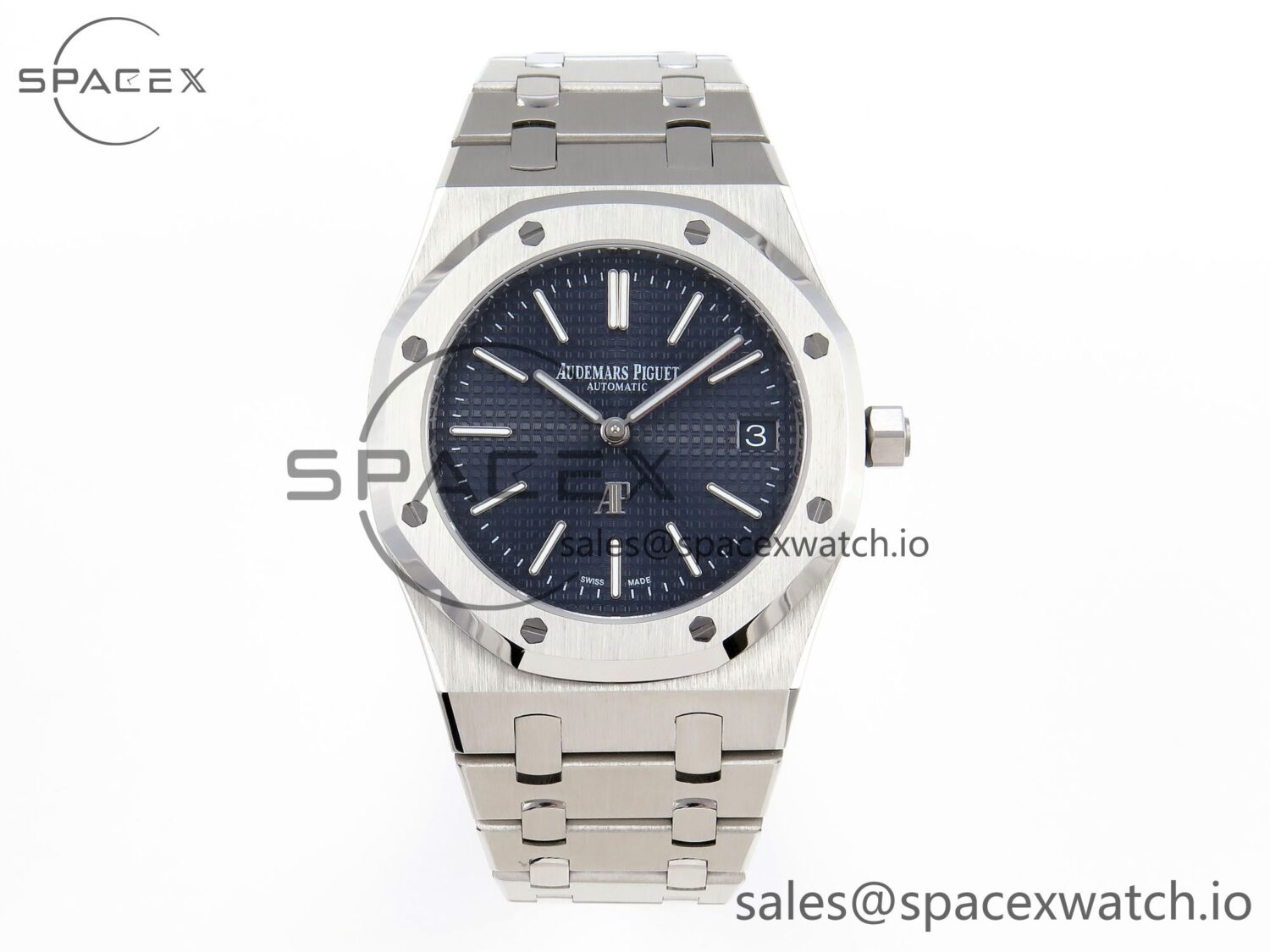 Audermars Piguet Royal Oak 39mm 15202 SS IPF reference-accurate Blue Textured Dial on SS Bracelet A2121 — custom-built watch