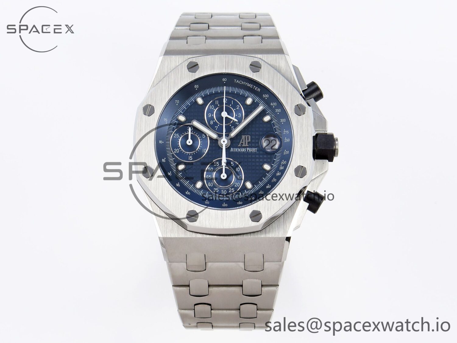 AUDEMARS PIGUET ROYAL OAK OFFSHORE 42MM SS APF reference-accurate BLUE DIAL ON SS BRACELET STRAP A4404 — custom-built watch