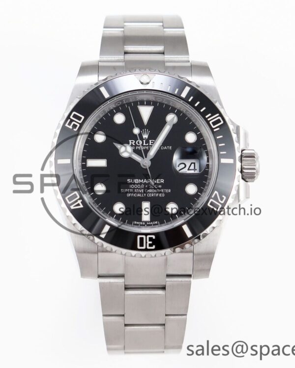 Rolex Submariner 116610 LN Black Ceramic C+S 904L reference-accurate on SS Bracelet SA3135 — custom-built watch