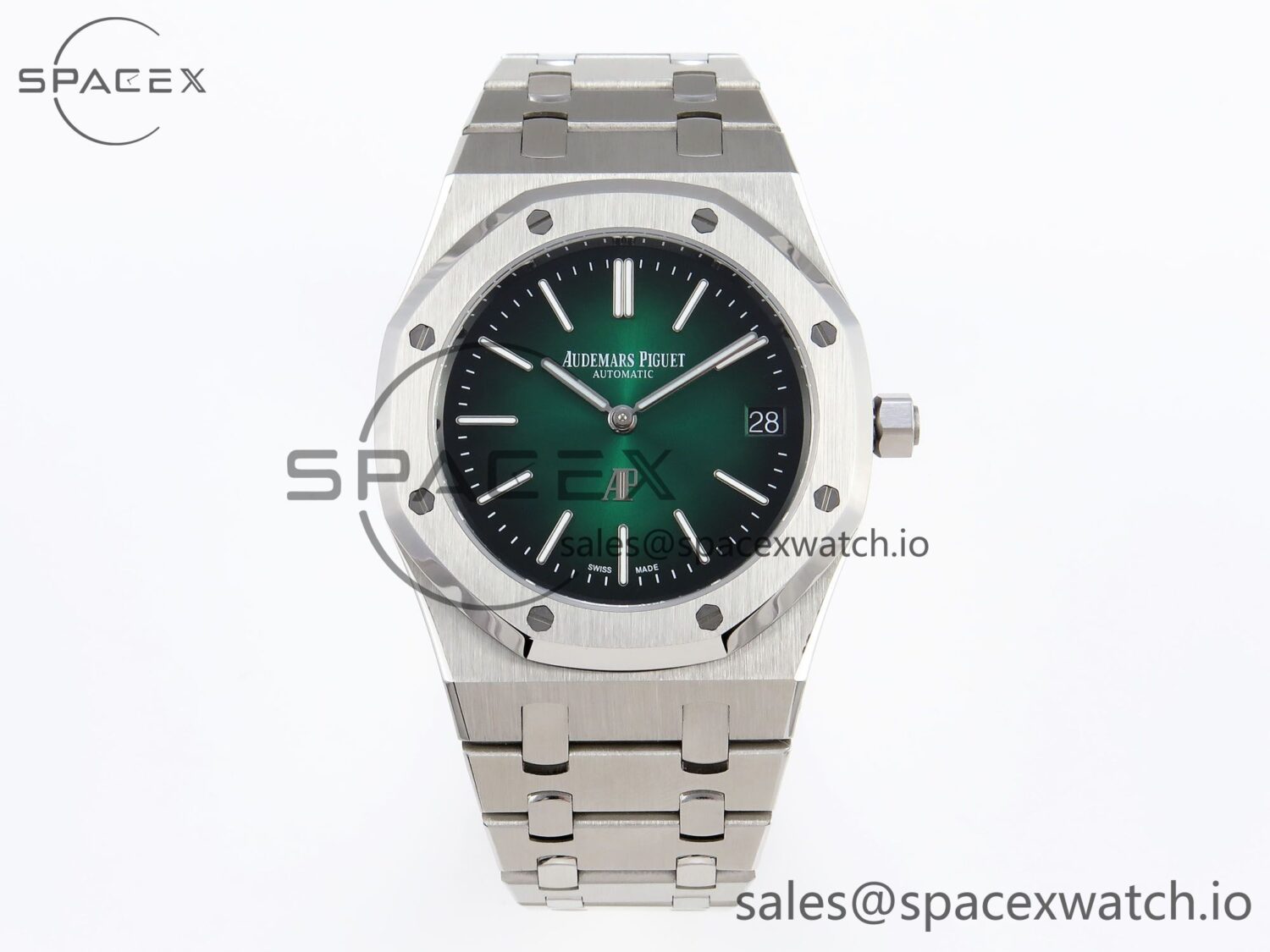 Audermars Piguet Royal Oak 39mm 15202 SS IPF reference-accurate Green/Black Dial on SS Bracelet A2121 — custom-built watch