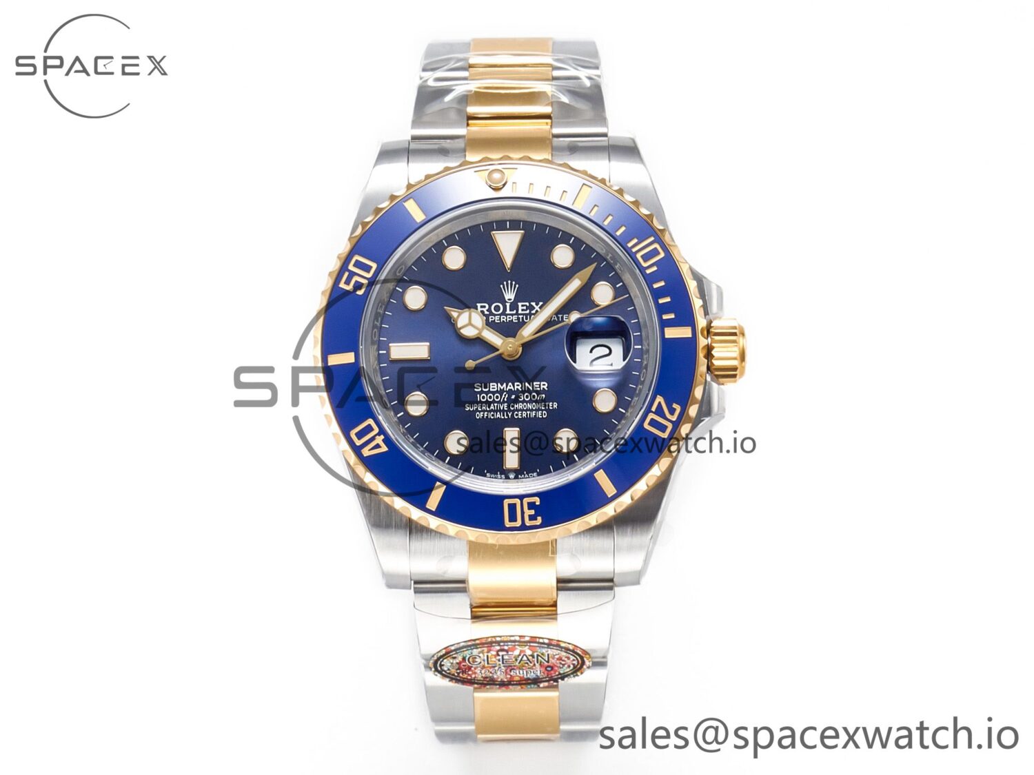 Submariner 126613LB 41mm Clean reference-accurate YG/SS Blue Dial VR3235 — custom-built watch