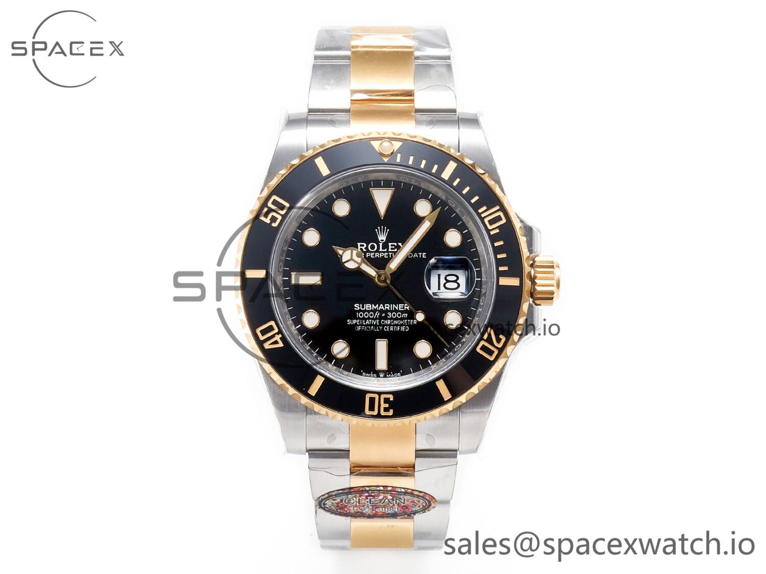 Submariner 126613LN 41mm Clean reference-accurate YG/SS Black Dial VR3235 — custom-built watch