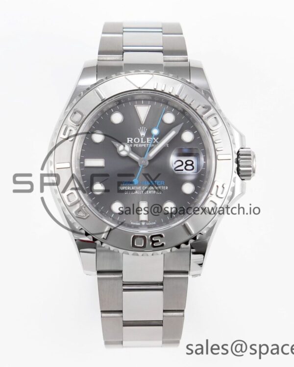 Rolex Yacht-Master 126622 904L Steel C+SF reference-accurate Gray Dial on SS Bracelet VR3235 — custom-built watch