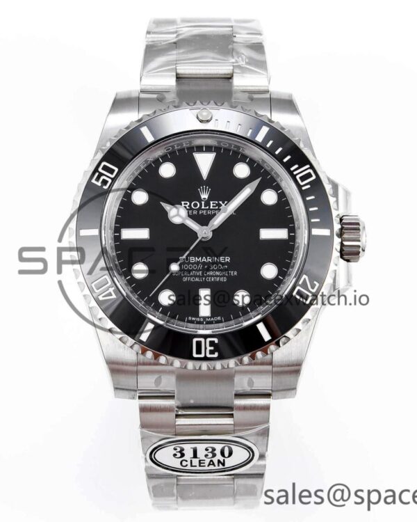 Rolex Submariner 114060 No Date Clean reference-accurate 904L SS Case and Bracelet SA3130 — custom-built watch