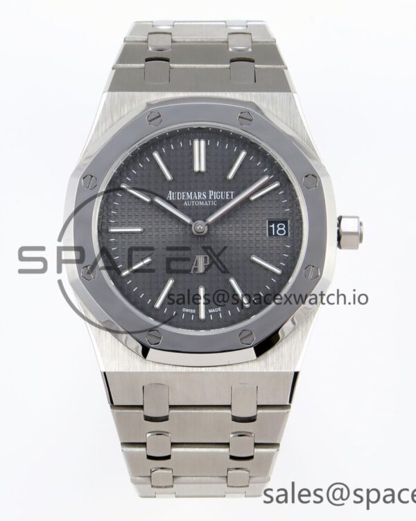 Audermars Piguet Royal Oak 39mm 15202 SS IPF reference-accurate Gray Textured Dial on SS Bracelet A2121 — custom-built watch